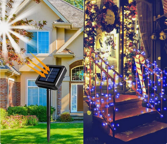 🎄🌞extensión solar navideña 10mts