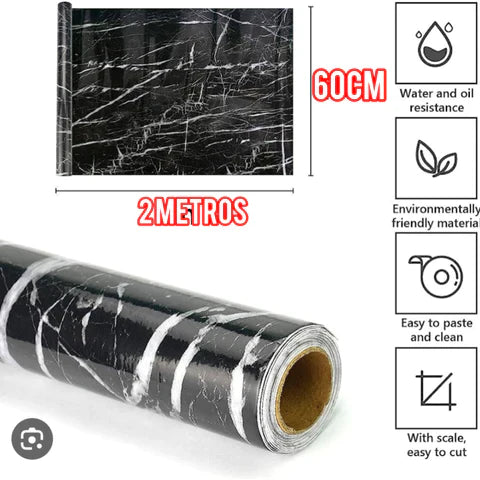 Mármol AdhesivoROLLOD2MTSX60CM ⭐⭐⭐⭐.