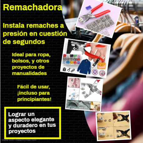 kit Remachadora de botones premium⭐⭐⭐⭐⭐