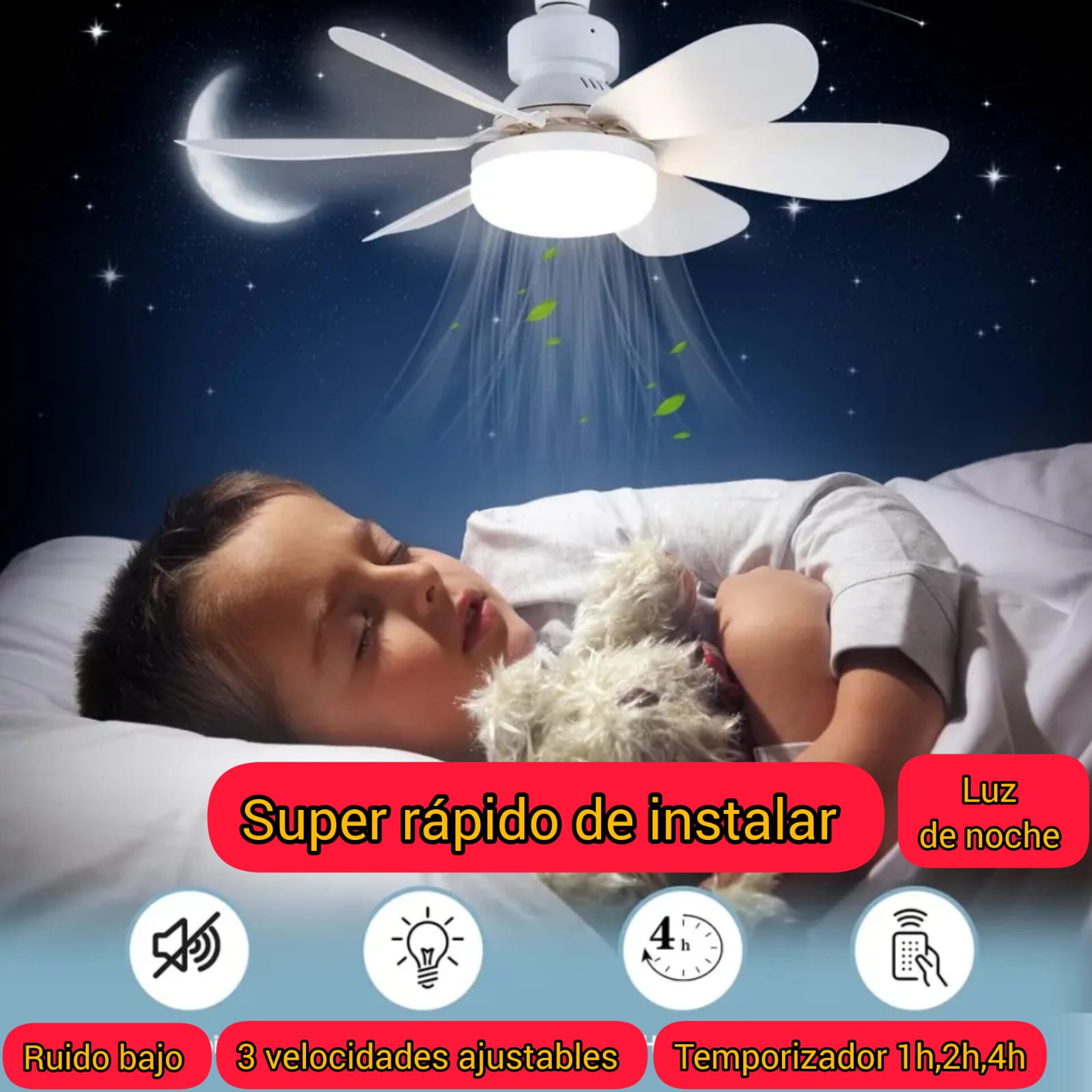 Lampara ventiladora⭐⭐⭐⭐⭐