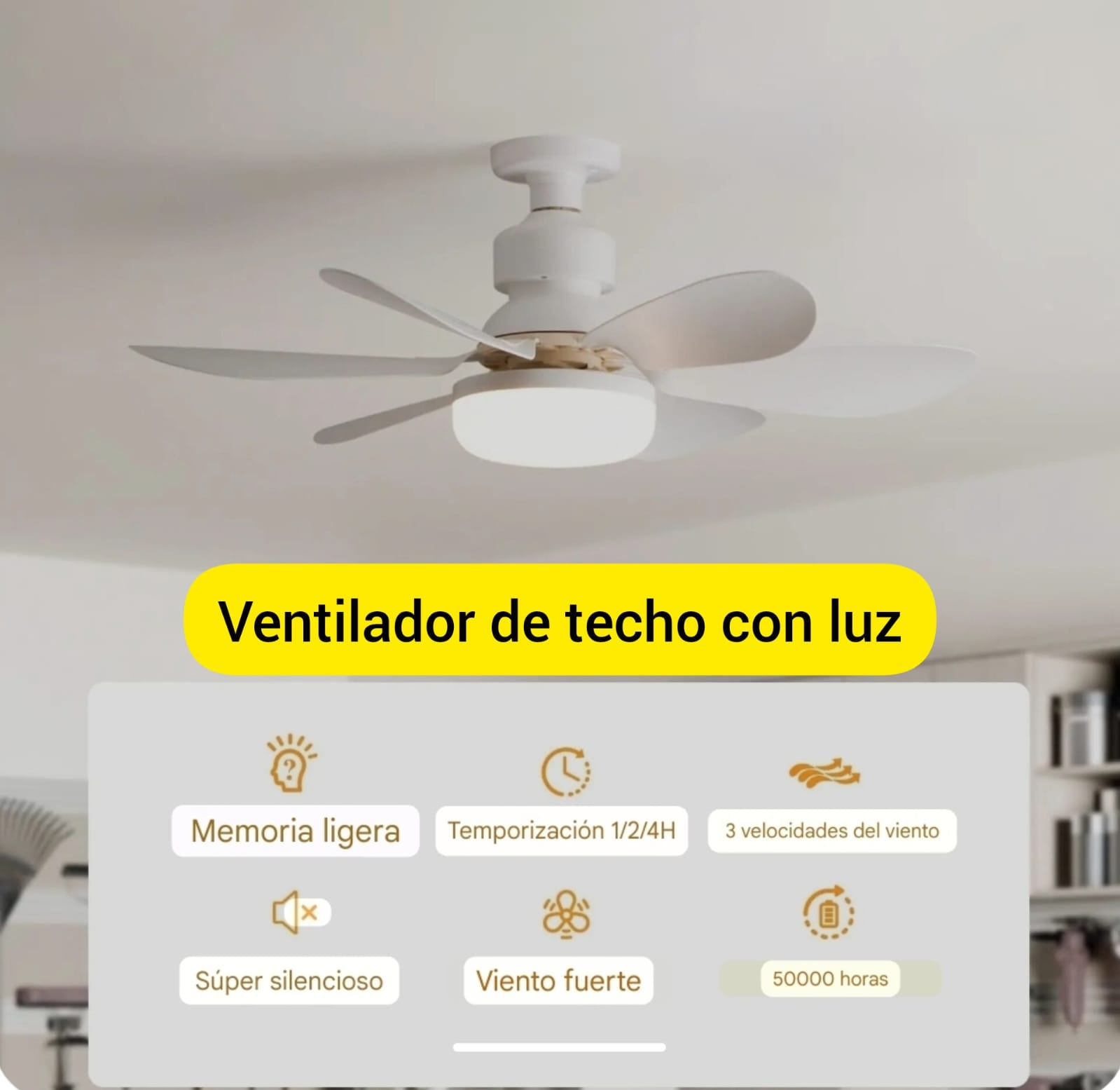 Lampara ventiladora⭐⭐⭐⭐⭐