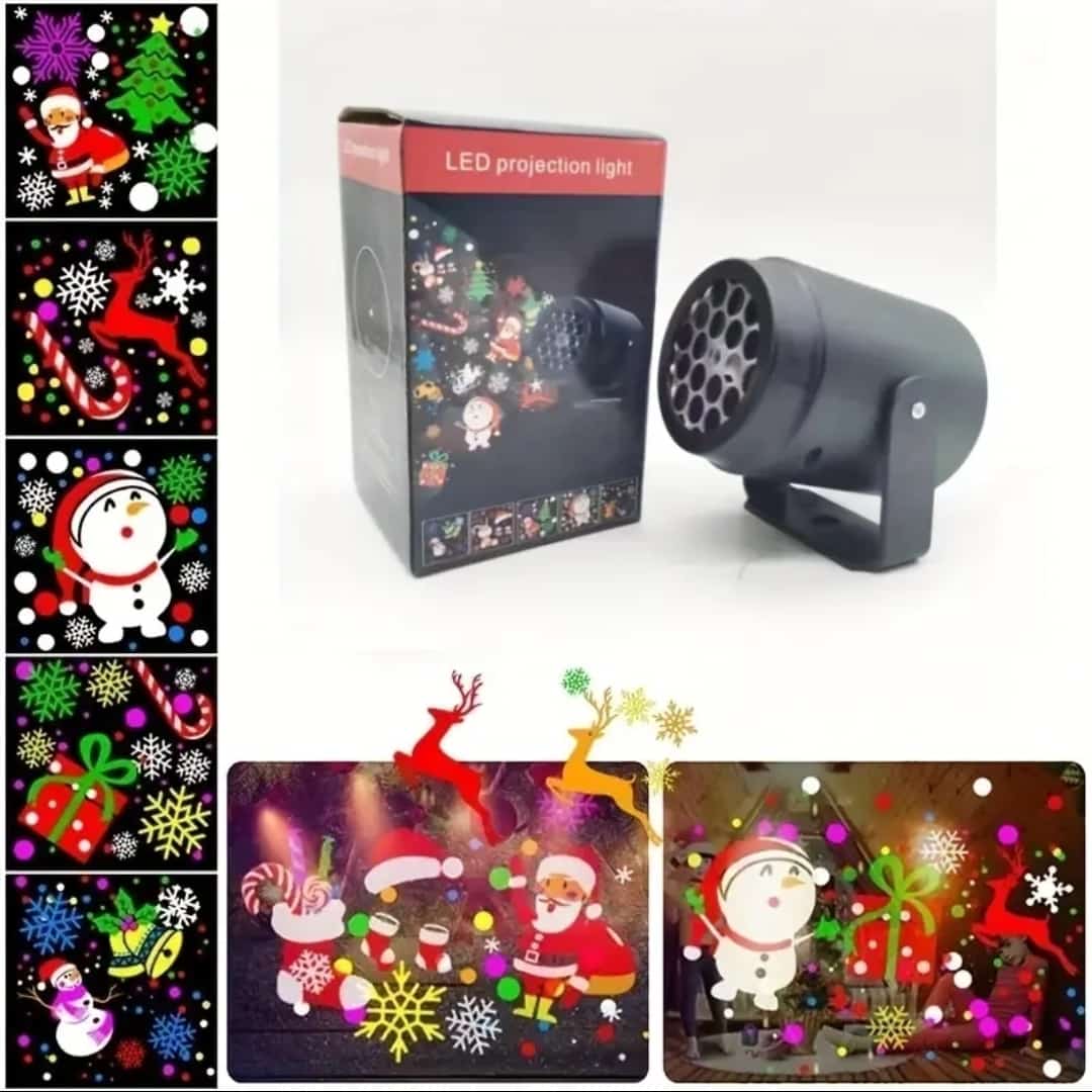 Proyector figuras de navidad-LED