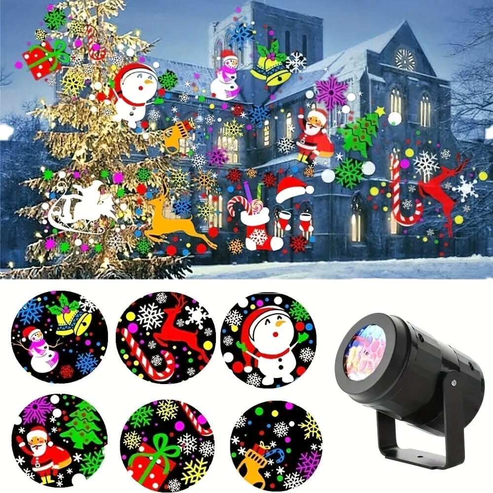 Proyector figuras de navidad-LED